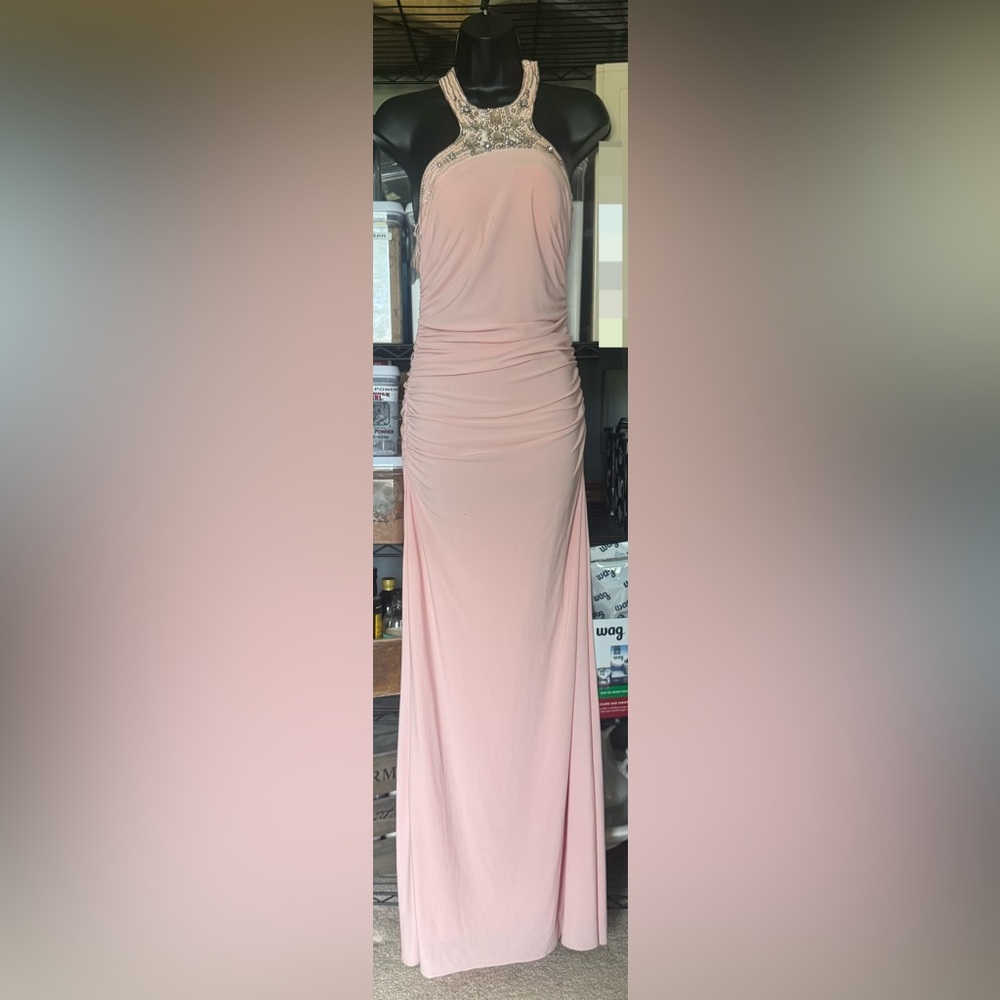 Cache Pink Ruched Pencil Midi Skirt. Daughter wore once to Prom.